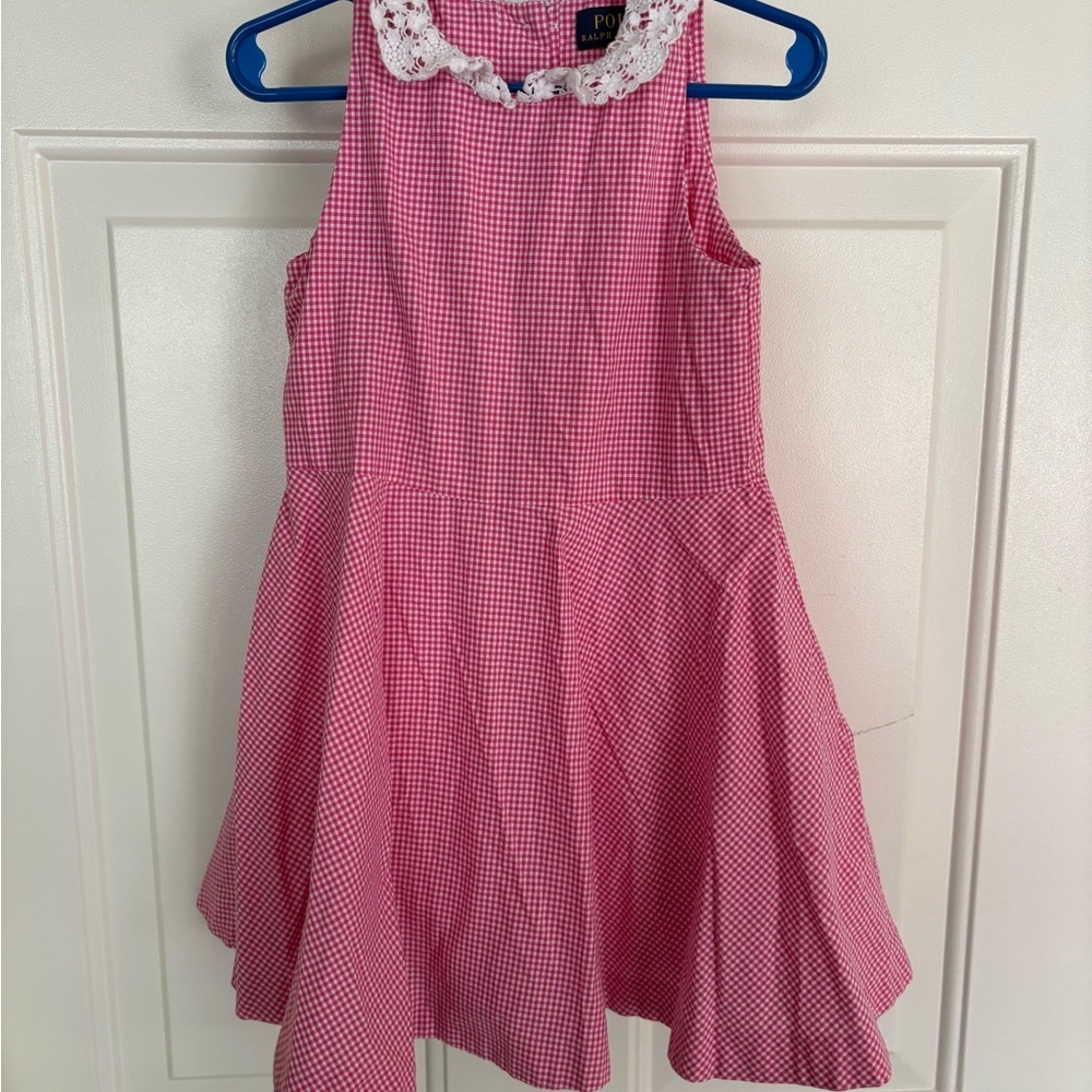 Polo by Ralph Lauren Pink Checkered Kids Dress